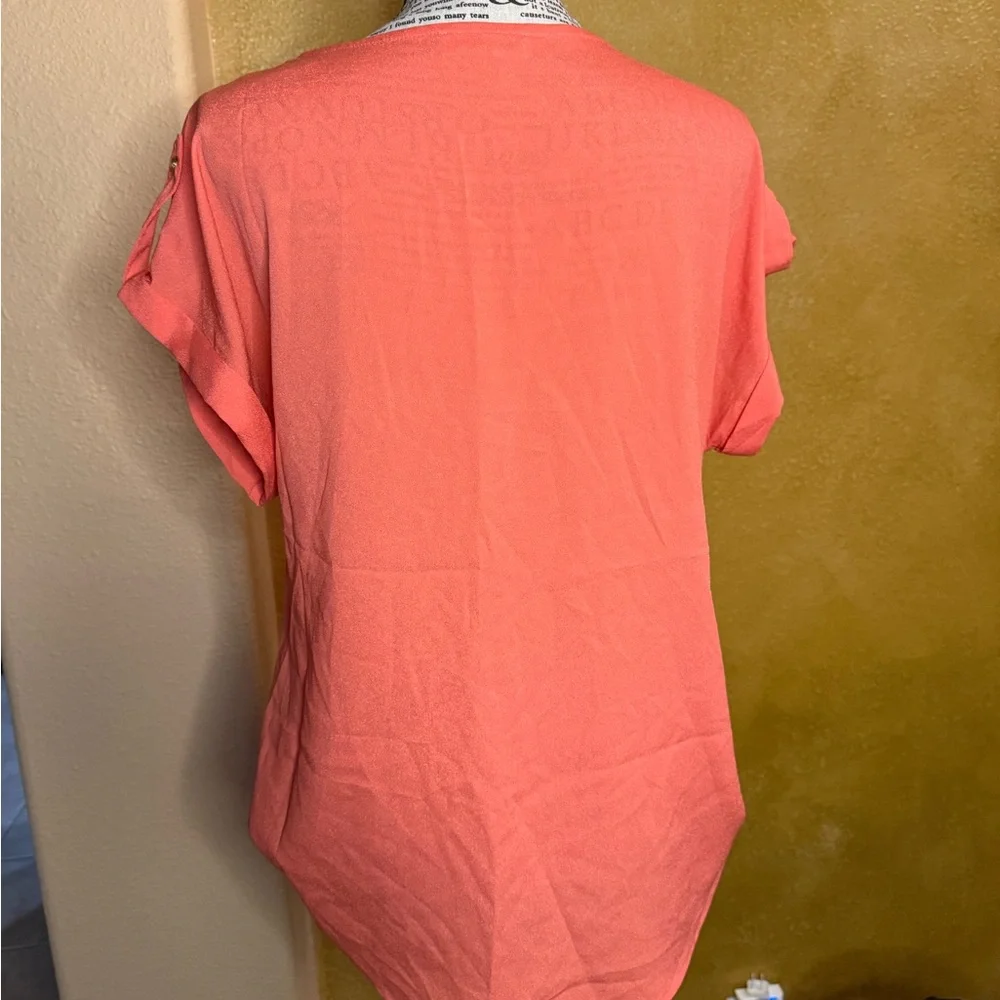 Calvin Klein Coral Women's Top - Picture 3 of 4